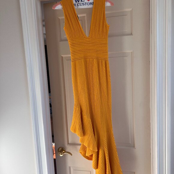 Ronny Kobo Jennifer Dress in Marigold XS - Picture 6 of 8